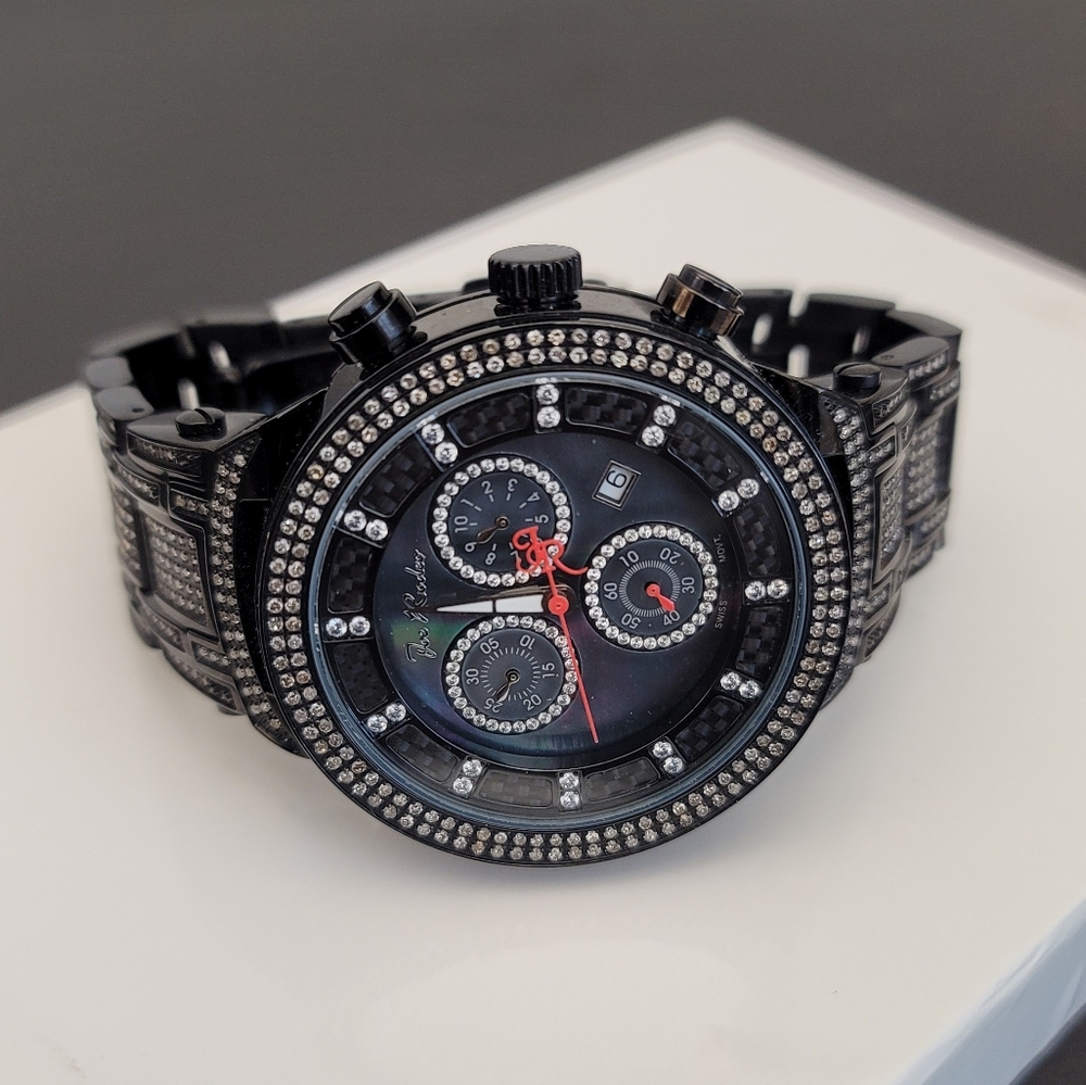 Joe Rodeo Master Black Diamond Watch 4.75ct (JJM77)